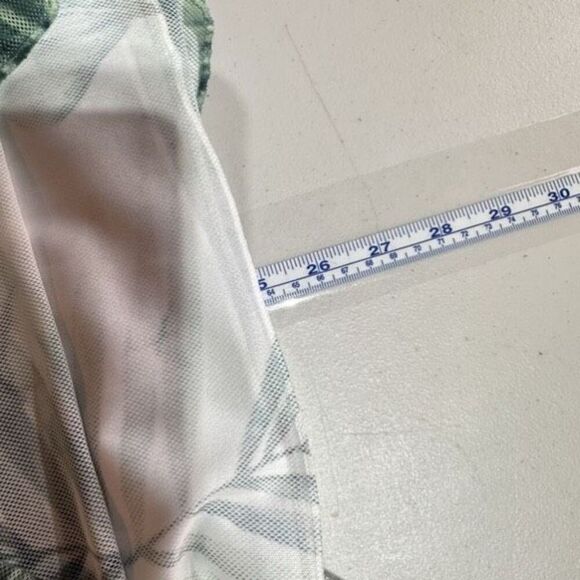 NWT Clotheshead Layered Mesh Sleeveless Tropical Floral Top Small White Green - Picture 11 of 12